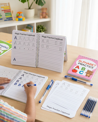 Magic Practice Copybook (4 Book + 10 Refill) (A-127)