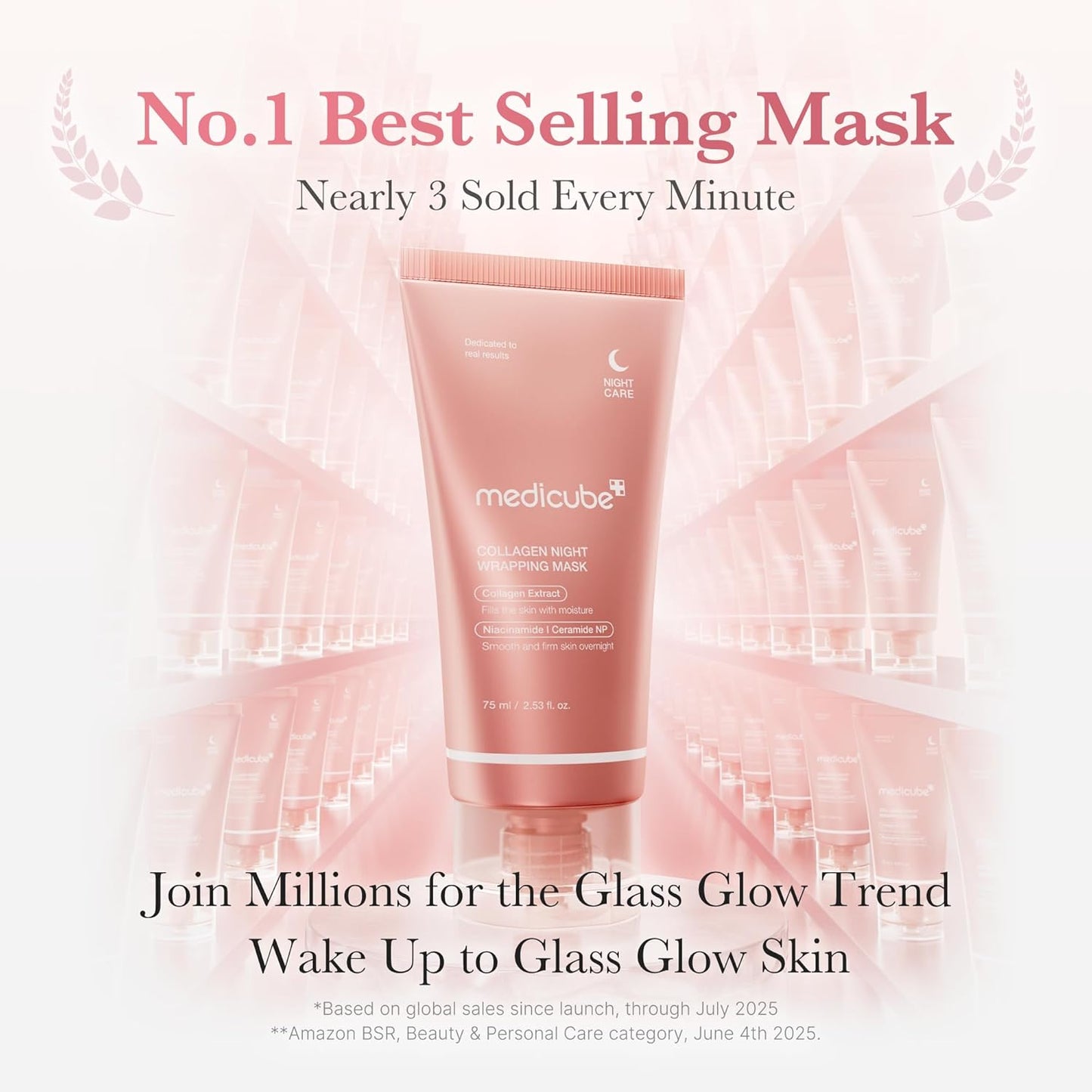 SS Medicube Collagen Overnight Wrapping Peel Off Facial Mask Pack of 1